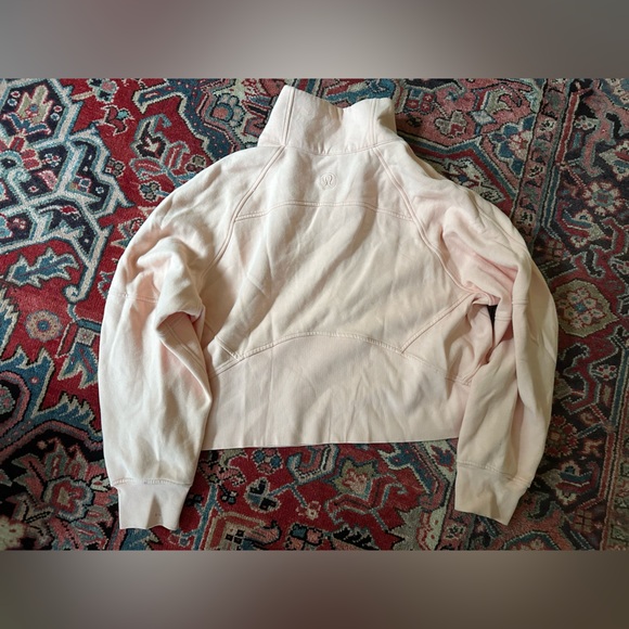 Lululemon Scuba Oversized Funnel Neck Half-Zip
In Peach Satin— Size XL/XXL - Picture 7 of 13